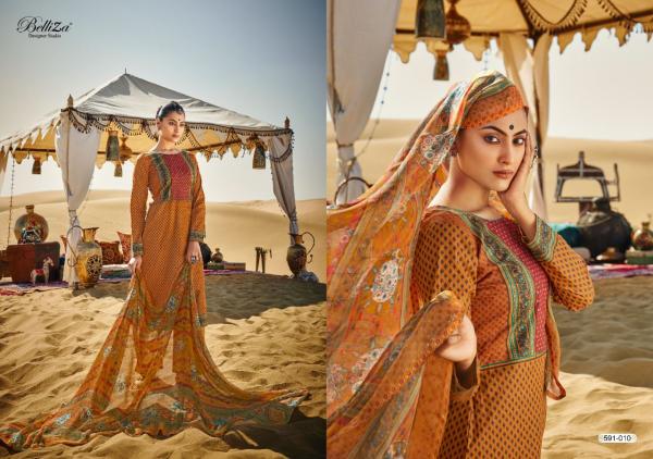 Belliza Queen Of Desert Fancy Cotton Digital Printed Dress Materials 